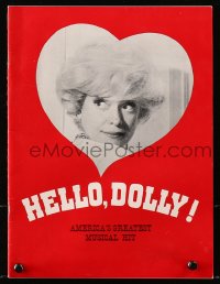 8m153 HELLO DOLLY stage play souvenir program book 1965 Carol Channing, Gower Champion!