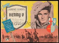 8m155 HENRY V souvenir program book 1947 Laurence Olivier, Shakespeare, rare alternate style!