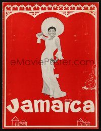8m174 JAMAICA stage play souvenir program book 1958 starring Lena Horne on Broadway!