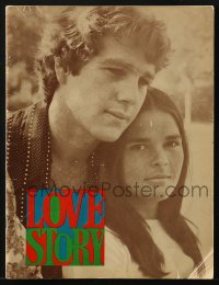8m206 LOVE STORY souvenir program book 1970 Ali MacGraw & Ryan O'Neal, classic romance!