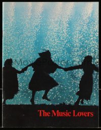8m232 MUSIC LOVERS souvenir program book 1971 Ken Russell, Richard Chamberlain & Glenda Jackson!