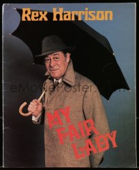 8m238 MY FAIR LADY stage play souvenir program book 1981 starring Rex Harrison & Cheryl Kennedy!