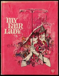 8m236 MY FAIR LADY hardcover souvenir program book 1964 Audrey Hepburn & Rex Harrison by Bob Peak!