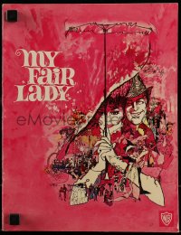 8m237 MY FAIR LADY softcover souvenir program book 1964 Audrey Hepburn & Rex Harrison, Bob Peak art!