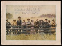 8m353 WAY DOWN EAST souvenir program book 1920 D.W. Griffith's magnificent elaboration!