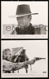 8m578 UNFORGIVEN presskit w/ 16 stills 1992 Clint Eastwood, Gene Hackman, Morgan Freeman!
