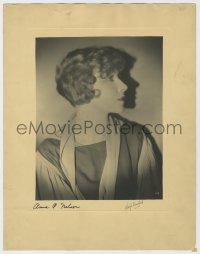 8p072 ANNA Q. NILSSON signed 11x14 still 1920s portrait also signed by photographer Henry Freulich!