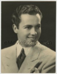 8p075 CHARLES BUDDY ROGERS signed deluxe 10x13 still 1930s great head & shoulders smiling portrait!