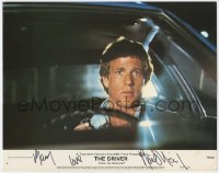8p077 DRIVER signed color 11x14 still #5 1978 by Ryan O'Neal, close up driving car, Walter Hill!