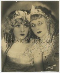 8p078 DUNCAN SISTERS signed deluxe 10x12 still 1927 by Rosetta AND Vivian, photo by Chidnoff!
