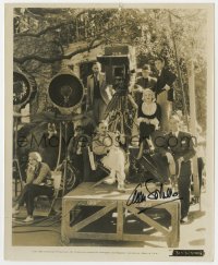 8p373 ANN SOTHERN signed 8x10 still 1934 candid with cast & crew on the set of Melody in Spring!