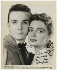 8p374 ANNA MARIA ALBERGHETTI signed 8.25x10 still 1957 c/u with Ben Cooper in Duel at Apache Wells!