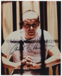 8p776 ANTHONY HOPKINS signed color 8x10 REPRO still 2000s as Hannibal Lector in Silence of the Lambs
