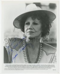 8p382 AUDRA LINDLEY signed 8x10 still 1982 head & shoulders close up from Cannery Row!
