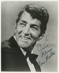 8p856 DEAN MARTIN signed 7.5x9.5 REPRO 1970s great head & shoulders portrait wearing tuxedo!