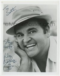 8p863 DOM DELUISE signed 8x10 REPRO still 1983 wacky smiling portrait of the comic actor!