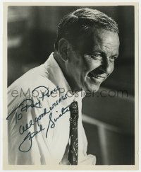 8p880 FRANK SINATRA signed 8.25x10 REPRO 1970s great close up smiling portrait wearing tie!