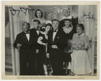 8p489 HIGHER & HIGHER signed 8.25x10 still 1943 by Jack Haley AND Marcy McGuire, cool cast portrait!