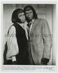 8p543 KIM HUNTER signed 8x10 still 1971 portrait w/ McDowall in Escape From the Planet of the Apes!