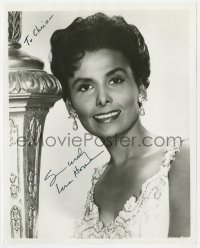8p927 LENA HORNE signed 8x10 REPRO still 1980s smiling portrait of the beautiful actress/singer!