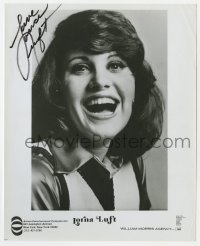 8p559 LORNA LUFT signed 8x10 publicity still 1980s Judy Garland's singer daughter close up!