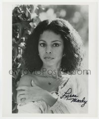 8p933 LYNNE MOODY signed 8x10 REPRO still 1990s sexy close portrait with one bare shoulder!