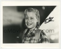 8p934 MACAULAY CULKIN signed 8x10 REPRO still 1990s young head & shoulders smiling portrait!