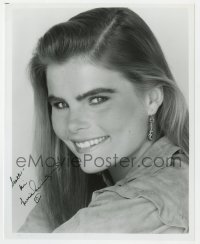 8p939 MARIEL HEMINGWAY signed 8x10 REPRO still 1980s young smiling portrait early in her career!