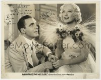 8p593 PAT O'BRIEN signed 8x10.25 still 1935 close up with pretty Marion Davies in Page Miss Glory!