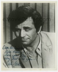 8p961 PETER FALK signed 8x10 REPRO still 1970s great close portrait before he was Columbo!
