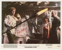 8p600 PETER MACNICOL signed 8x10 mini LC 1981 close up holding glowing spear in Dragonslayer!