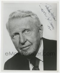 8p963 RALPH BELLAMY signed 8x10 REPRO still 1982 head & shoulders portrait late in his career!