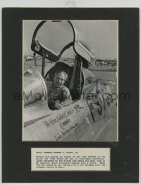 8p188 ROBERT LEE SCOTT JR. matted signed 8x10 REPRO still 1980s the WWII U.S. Air Force pilot!