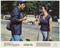 8p625 RON LEIBMAN signed 8x10 mini LC #7 1979 close up on street with Sally Field in Norma Rae!
