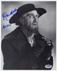 8p975 RON MOODY signed 8x10 REPRO still 1980s great close up in costume as Fagin from Oliver!