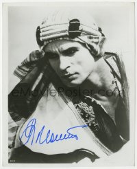 8p977 RUDOLF NUREYEV signed 8x10 REPRO still 1980s close portrait in costume as Rudolph Valentino!
