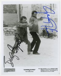 8p628 RUNNING SCARED signed 8x10 still 1986 by BOTH Gregory Hines AND Billy Crystal, Chicago cops!