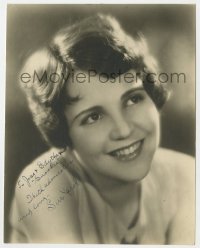 8p644 SUE CAROL signed deluxe 7.5x9.5 still 1930s smiling head & shoulders portrait of the star!