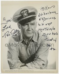 8p653 TOM TULLY signed 8x10.25 still 1954 as the commander replaced by Bogart in The Caine Mutiny!
