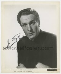 8p659 VINCENT PRICE signed 8.25x10 still 1944 head & shoulders portrait from Keys of the Kingdom!