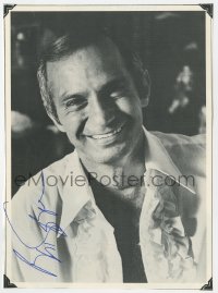 8p209 BEN GAZZARA signed book page 1970s great smiling portrait of the actor!