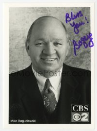 8p332 MIKE BOGUSLAWSKI signed 5x7 fan photo 1990s the CBS channel 2 newscaster!