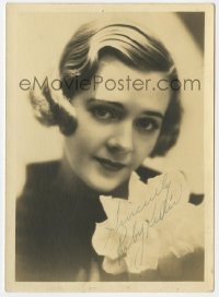 8p334 RUBY KEELER signed 5x7 fan photo 1930s pretty head & shoulders portrait with flower!