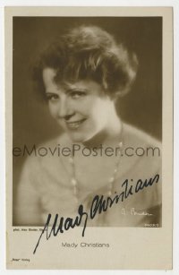 8p292 MADY CHRISTIANS signed German Ross postcard 1928 smiling portrait of the Austrian actress!