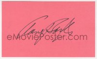 8p724 ANNE BAXTER signed 3x5 index card 1970s it can be framed & displayed with a repro!