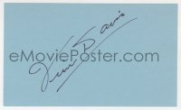 8p741 JIM DAVIS signed 3x5 index card 1970s it can be framed & displayed with a repro!
