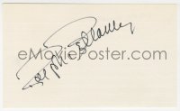 8p757 RALPH BELLAMY signed 3x5 index card 1980s it can be framed & displayed with a repro still!