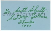 8p763 SCATMAN CROTHERS signed 3x5 index card 1980 it can be framed & displayed with a repro still!
