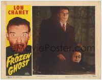 8p047 FROZEN GHOST signed LC R1954 by Martin Kosleck with severed head, Lon Chaney Jr. in border!