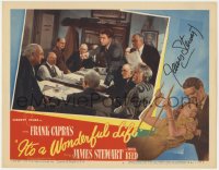 8p050 IT'S A WONDERFUL LIFE signed LC #7 1946 by James Stewart, who's accusing Lionel Barrymore!